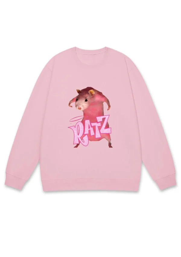 Cherrykitten Pink Ratz Y2K Sweatshirt