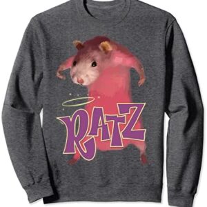Funny Mouse Ratz Pink Y2K Sweatshirt